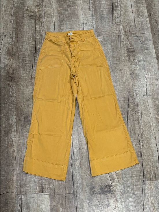 Joie Pants - Joie Women’s Wide-Leg Corduroy Pants in Mustard Yellow